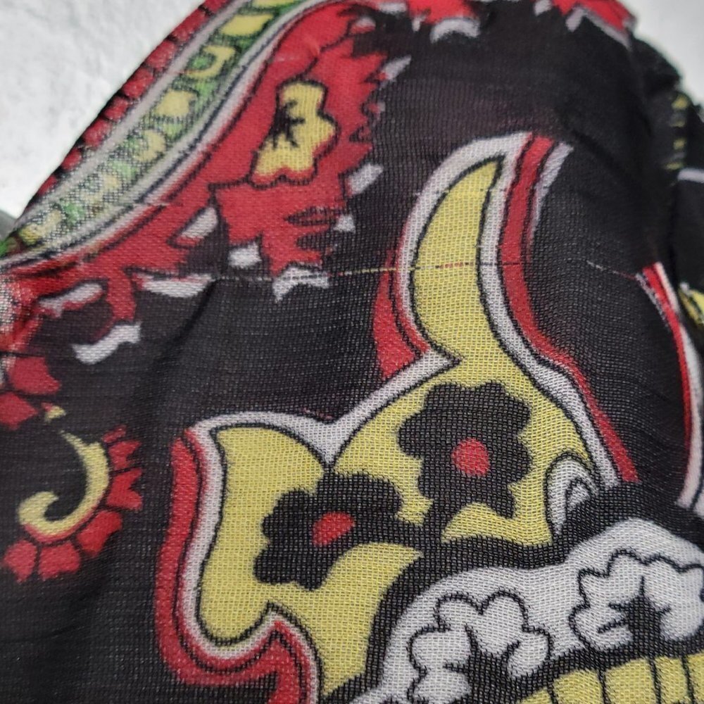 Long Dress Maxi Summer Dress Party Gown Paisley Abstract Print Colorful - Size L - Picture 12 of 16